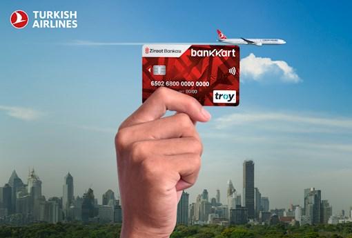 TROY Logolu Bankkart'ınıza Türk Hava Yolları'nda 500 TL'ye varan İndirim