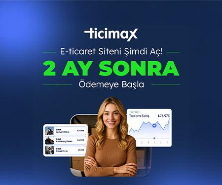 Ticimax ile e-ticaret siteni şimdi kur, 60 gün sonra taksitte ödemeye başla!