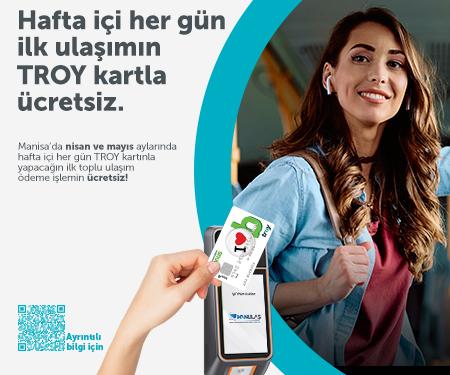 Garanti BBVA TROY logolu temassız kartlarla yapılan ilk ulaşım ödemesi ücretsiz!