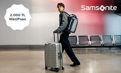 Samsonite'ta 2.000 TL MaxiPuan!