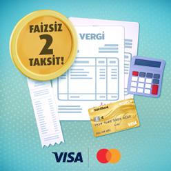 Vergi ödemelerinize faizsiz 2 taksit fırsatı!