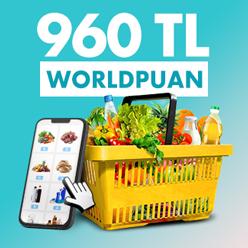 Gıda marketi alışverişlerinize 960 TL Worldpuan!