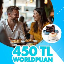 Restoran ve kafe harcamalarınıza 450 TL Worldpuan!