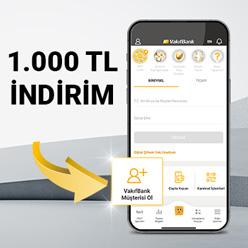 VakıfBank'lı ol, ilk harcamanda 1.000 TL indirim kazan!