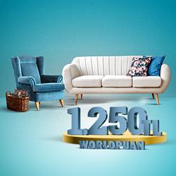 Mobilya alışverişinize 1.250 TL Worldpuan!