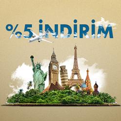 Gold ve SKY Gold kartınız ile yurt dışında %5 indirim fırsatı!