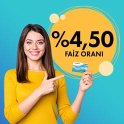Aylık %4,50 faiz oranı ile Nakit Avans fırsatı!