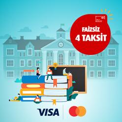 Eğitim kurumu peşin harcamalarınıza faizsiz 4 taksit fırsatı!
