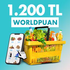 Gıda marketi alışverişlerinize 1.200 TL Worldpuan!