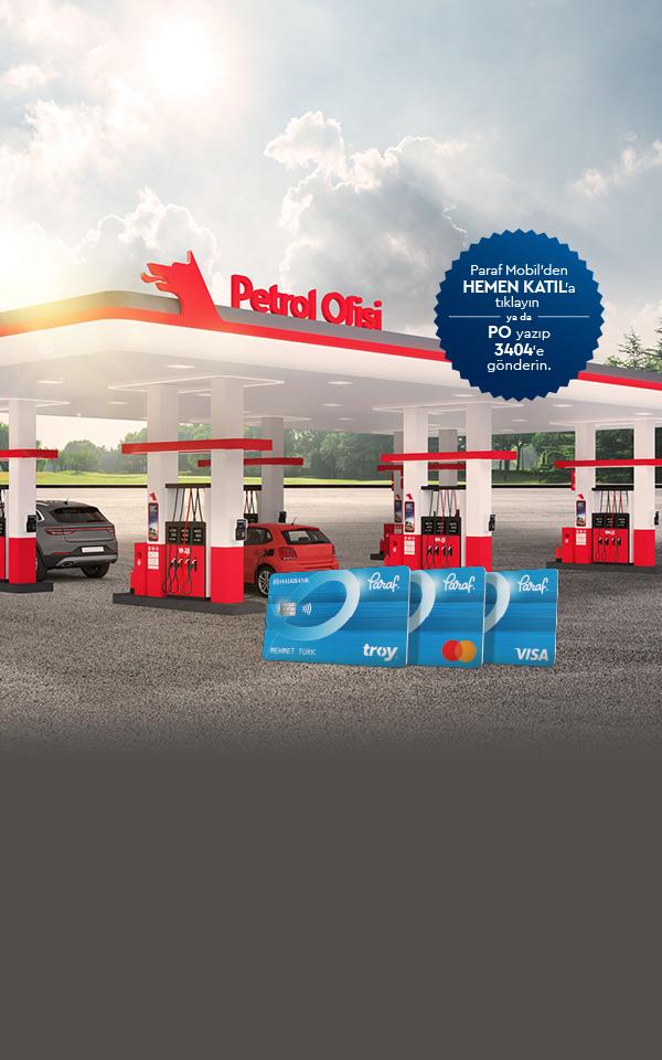 Paraf üyesi Petrol Ofisi istasyonlarında 400 TL ParafPara