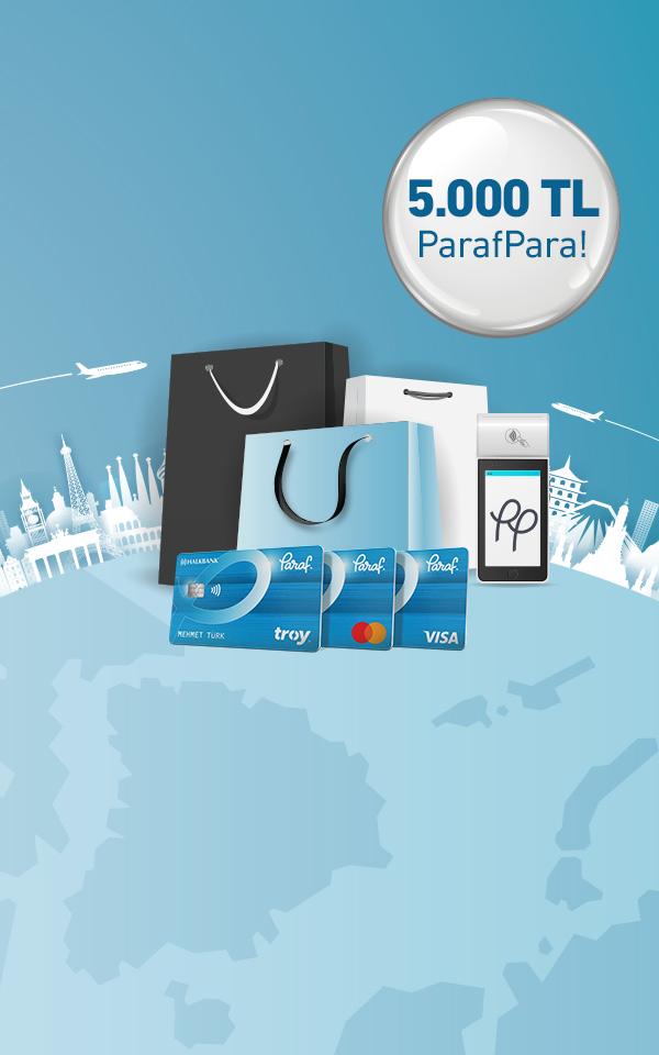 Yurt Dışı Alışverişlerinize 5.000 TL'ye varan ParafPara