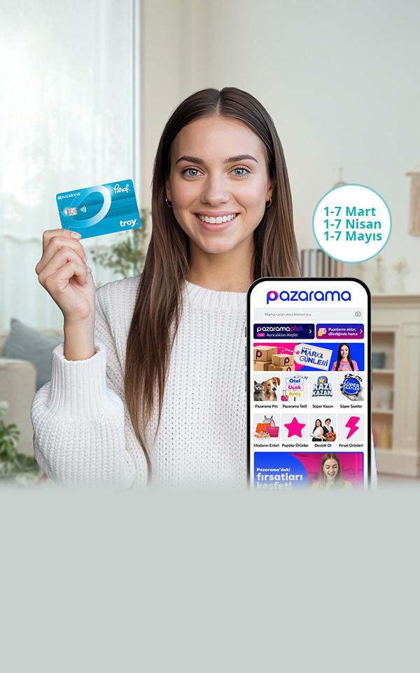 Paraf TROY Kartınıza Pazarama'da 200 TL indirim!
