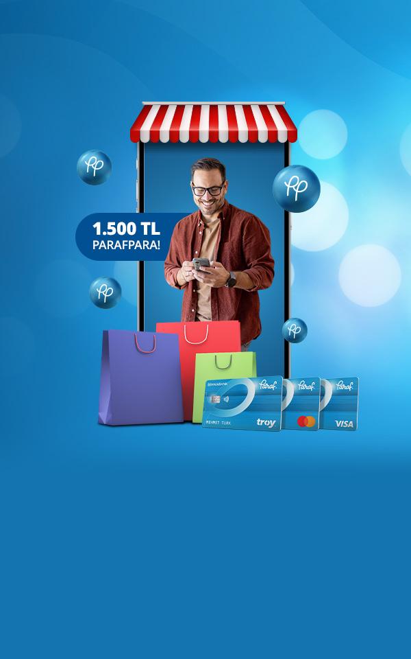 Seçili E-Ticaret Alışverişlerinize 1.500 TL ParafPara
