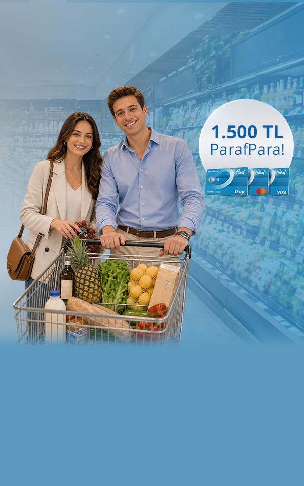 Market Harcamalarınıza 1.500 TL ParafPara