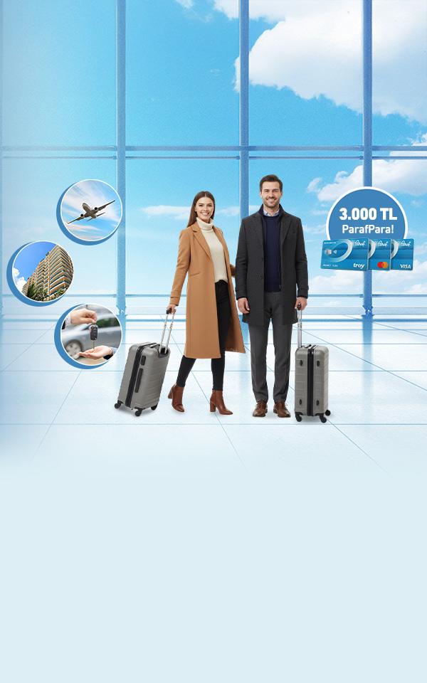 Seyahat, Konaklama ve Araç Kiralama Harcamalarınıza 3.000 TL'ye varan ParafPara
